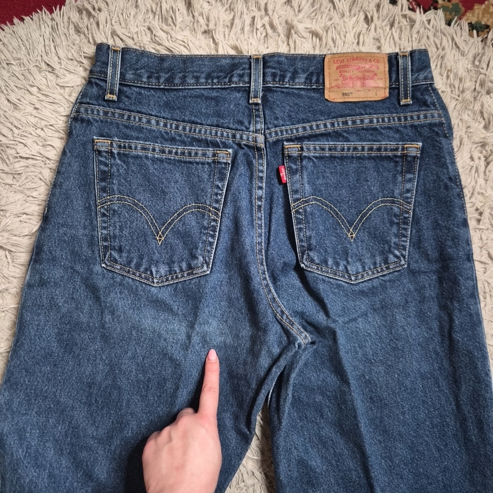 Womens Vintage Levis Jeans 550 Jean Classic Relaxed Size 10 Missy Long Blue ✨️💫 - Picture 13 of 13